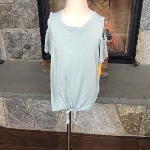 NWT Girls Tie Front Top Size 8-10